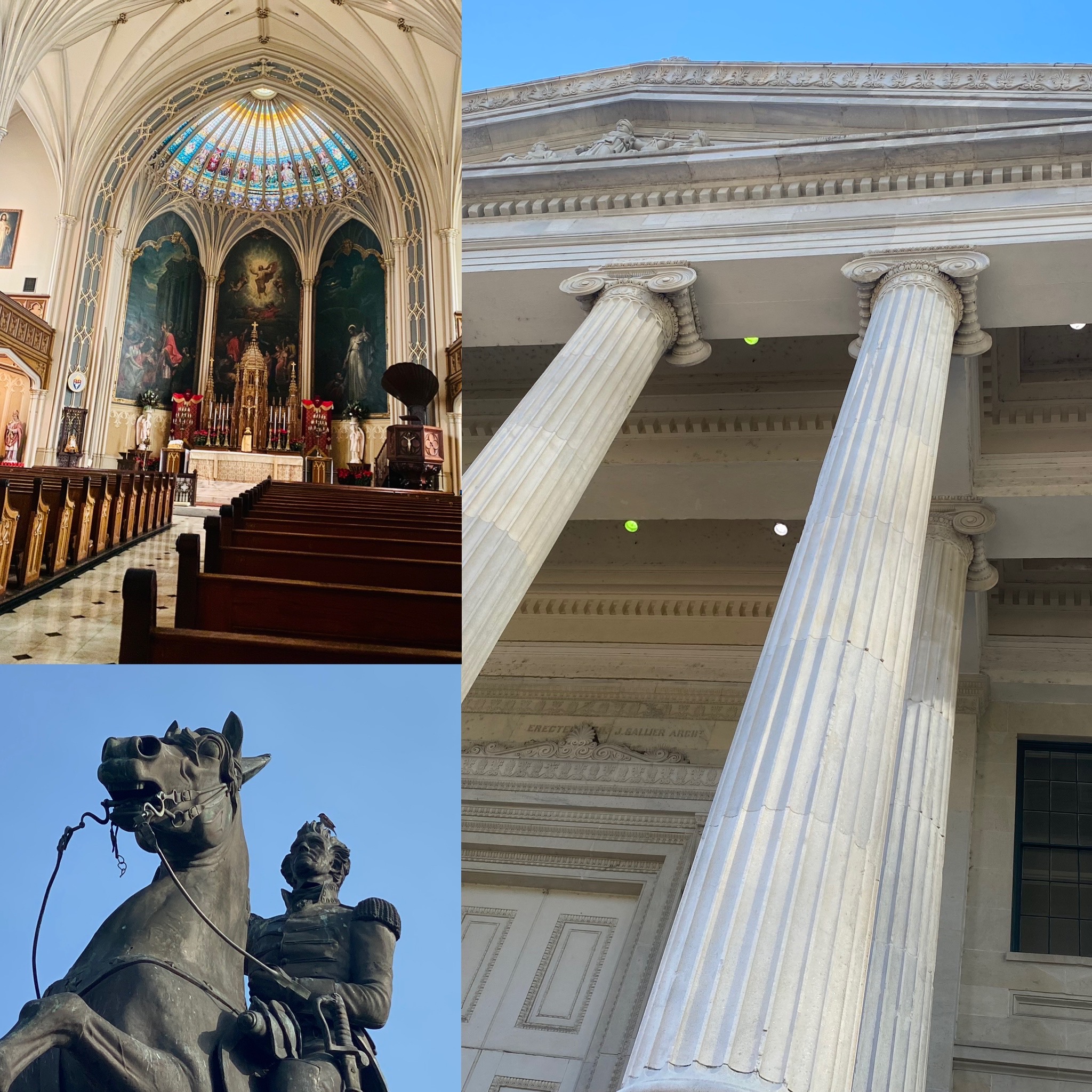 St. Patrick’s Church, Andrew Jackson and Gallier Hall