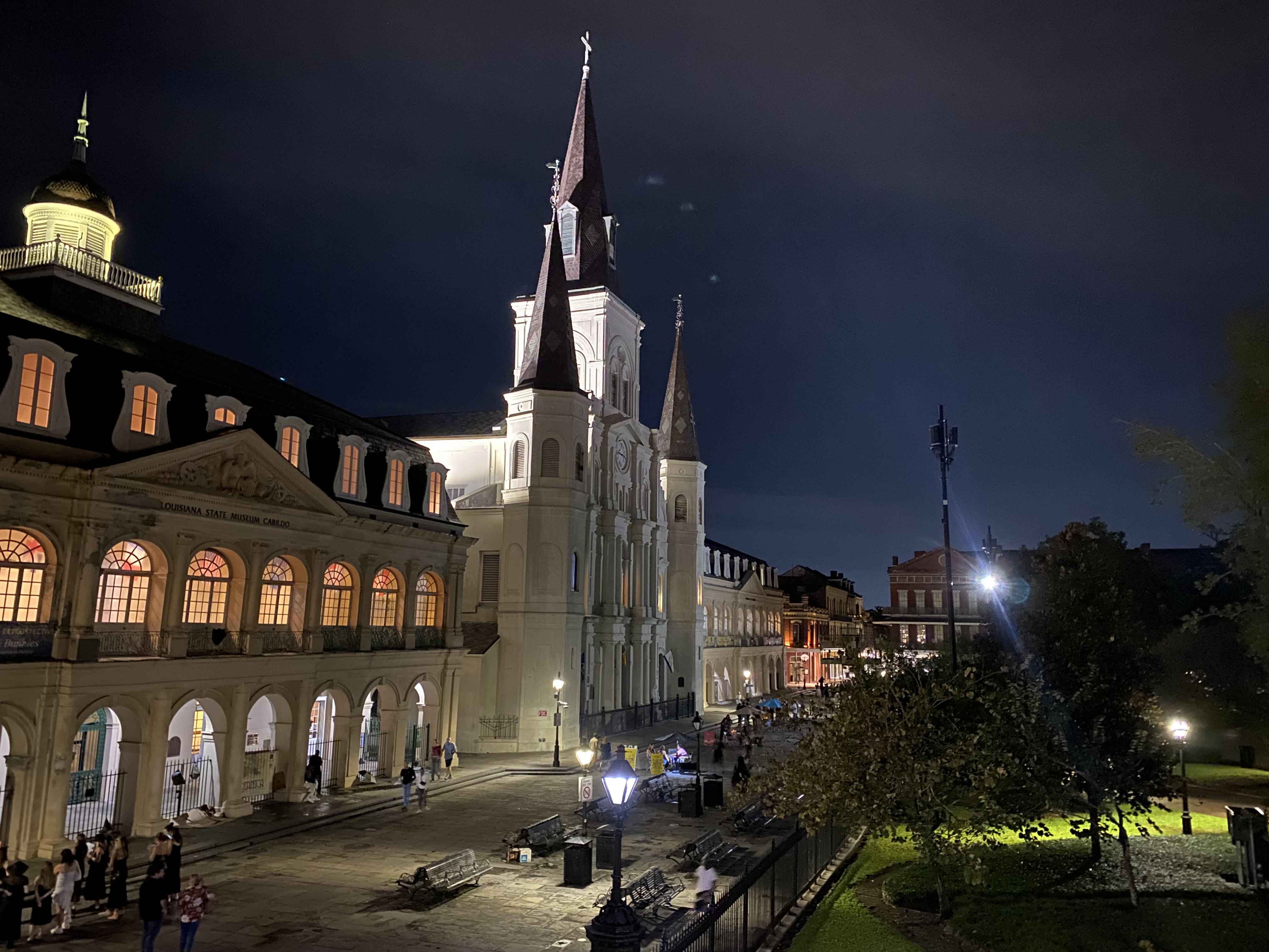 Night view of St. Louis Cathedral